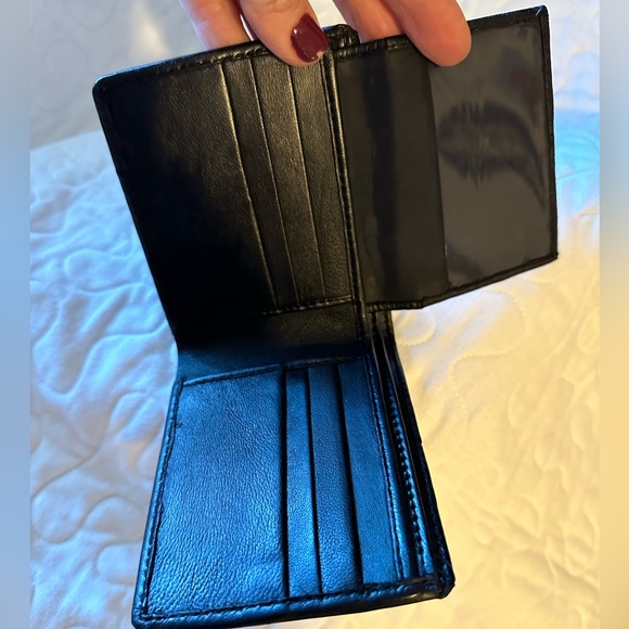 Wallet /Men’s simple black leather wallet - Picture 4 of 4